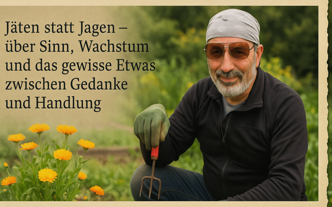 Jäten statt Jagen – über Sinn, Wachstum und das gewisse Etwas zwischen Gedanke und Handlung